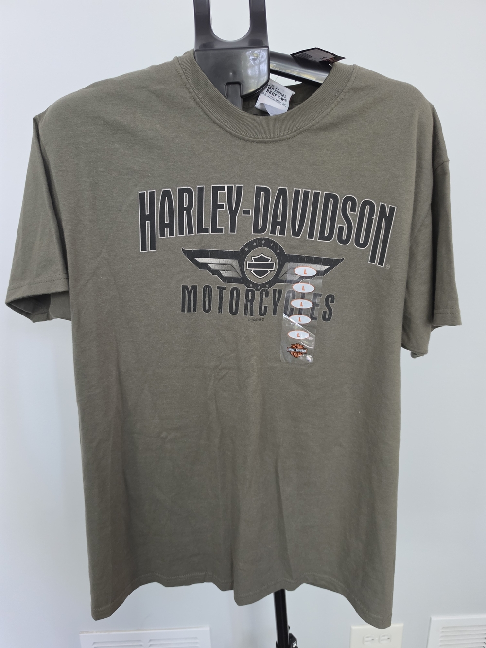 Harley-Davidson Olive Short Sleeve Logo Tee